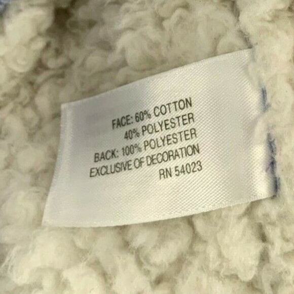 OLD NAVY Vest Womens Size Small Sherpa Lined Fleece Zipper Pocket Hooded Jacket - Picture 8 of 8